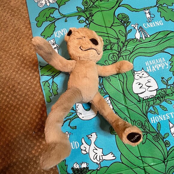 Yoga Kid Mat & Meddy Teddy Bendable Bear Set Fitness Stuffed Animal Meditation - Picture 7 of 10